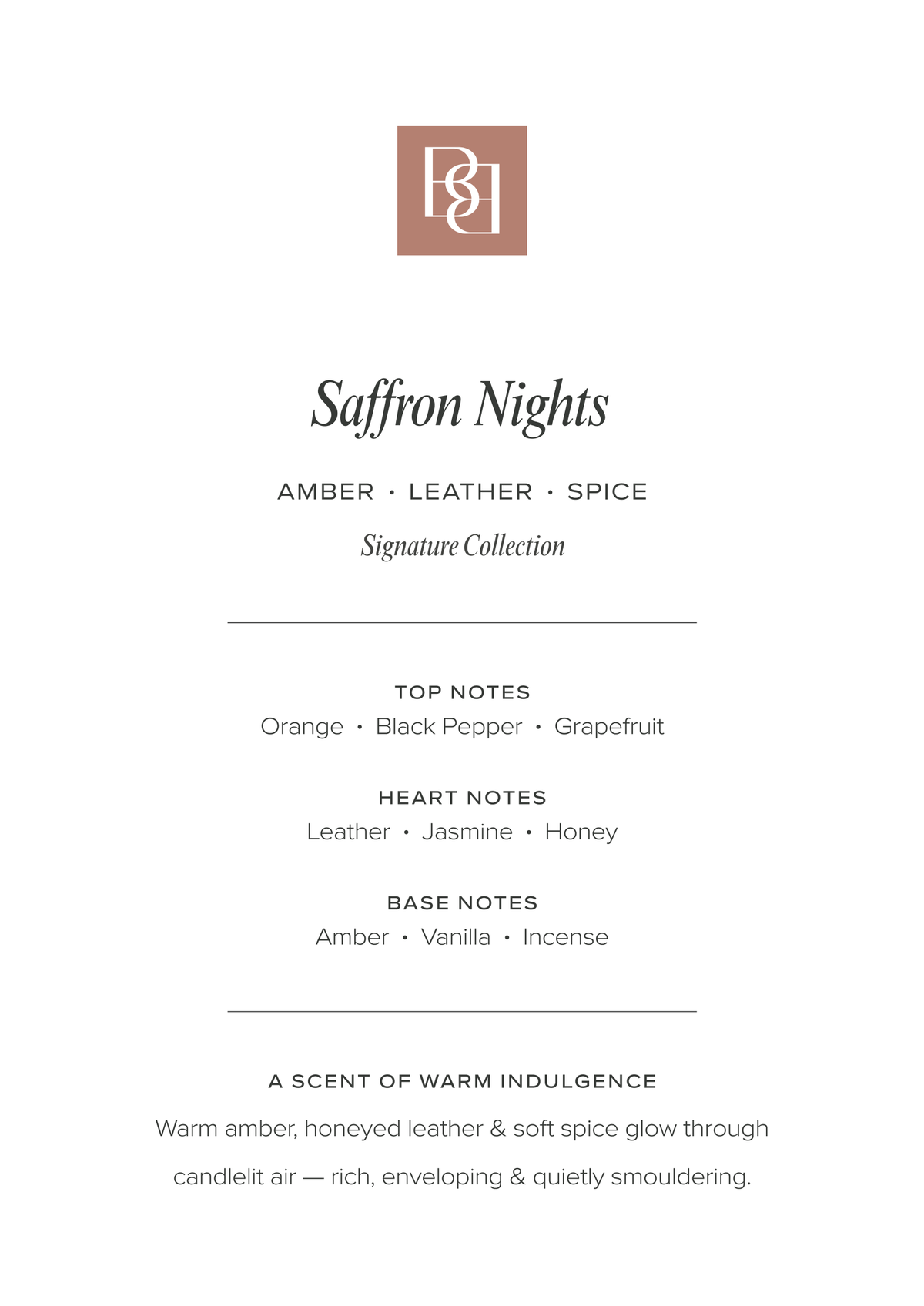 Soy Candle — Saffron Nights