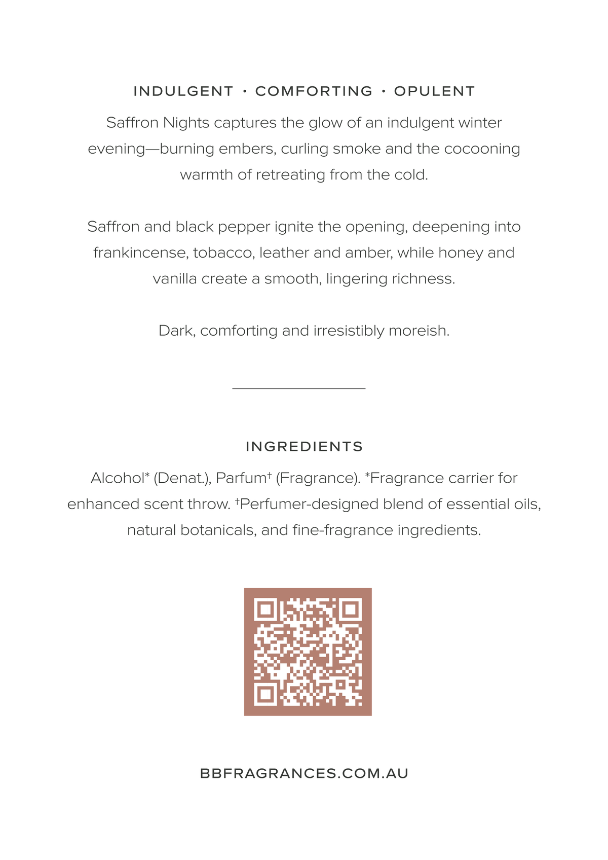 Room + Linen Spray — Saffron Nights