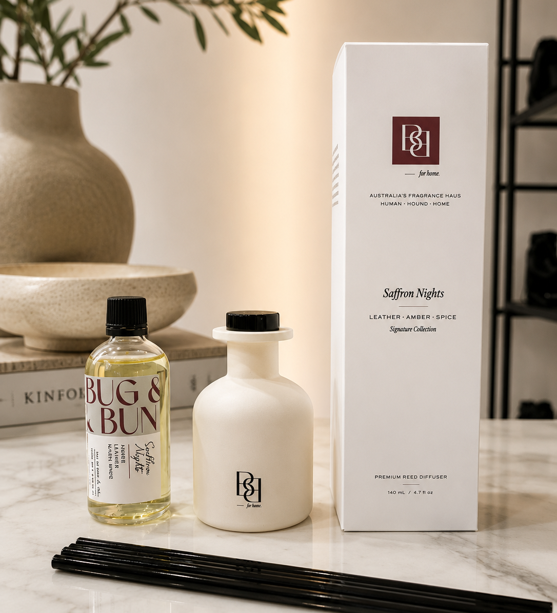 Reed Diffuser — Saffron Nights